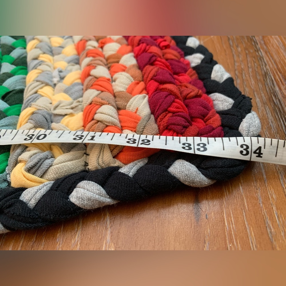 🌈Rainbow Handbraided Rug 🔆 - Picture 9 of 16